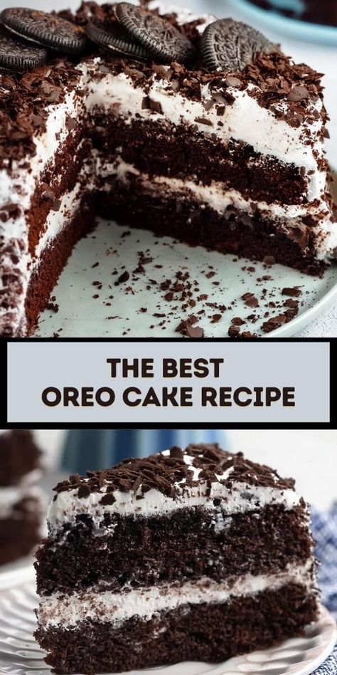 Oreo Cake Easy Chocolate Oreo Cake, Gluten Free Oreo Cake, Best Oreo Cake, Easy Oreo Cake, Oreo Cake Recipe, Oreo Cookie Cake, Chocolate Caramel Tart, Oreo Birthday Cake, Oreo Filling