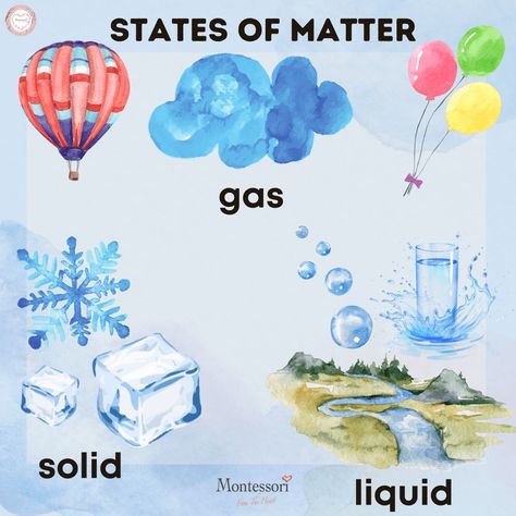 Changes Of State Of Matter, Solid Liquid Gas Activities Preschool, Solid Liquid Gas Project, Solid Liquid Gas Activities, Experiment For Preschoolers, Balloon Science Experiments, Matter For Kids, What Is Matter, State Of Matter