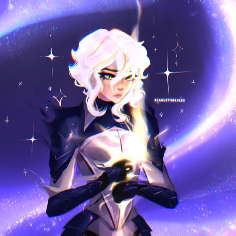 Ninjago Oc Crystal, Crystal Ninjago Oc, Madyaxx Oc Fanart, Ninjago X Oc, Female Oc Fanart, Galaxy Oc Art, Ice Queen Character Design, Ninjago Oc Art, Startouch Elf Oc