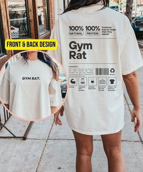 T Shirt Gym Outfit, Diy Gym Clothes, Gym Merchandise, Shirt Graphic Design, Gym Tshirt, Gym Sweatshirt, Streetwear Tshirt Design, Streetwear Logo, Sublimacion Ideas