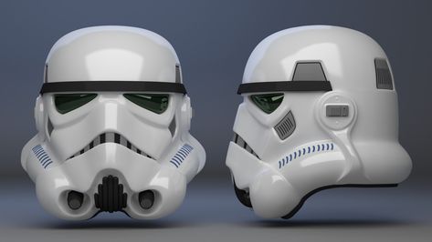 Stormtrooper Helmet, Vince Niebla on ArtStation at https://www.artstation.com/artwork/XQGvR Stormtrooper Fanart, Survivor Kit, Stormtrooper Art, Disfraz Star Wars, Clone Trooper Helmet, Super Troopers, Star Wars Helmet, Helmet Designs, Stormtrooper Helmet