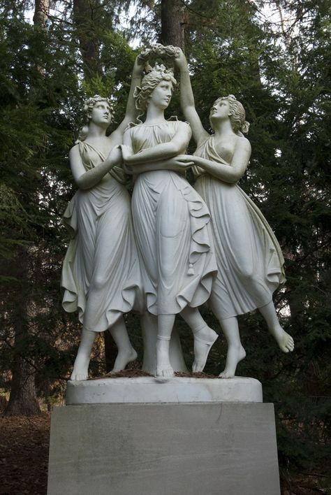 Art History Timeline, Historical Sculptures, The Three Graces, Greek Statues, Roman Sculpture, Three Women, Three Graces, Marble Statues, Marble Sculpture