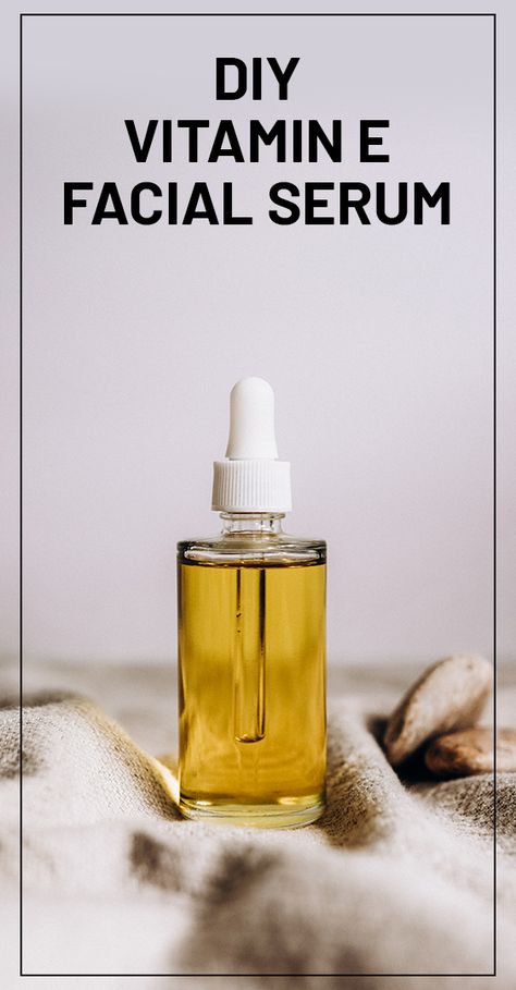 Diy Vitamin E Oil, How To Make Vitamin E Oil, Vitamin E Oil Uses Skin Care, Diy Vitamin E Face Serum, Vitamin E Oil For Face, Facial Oil Recipe, Vitamin E Oil For Skin, Dry Skin Home Remedies, Facial Serum Diy