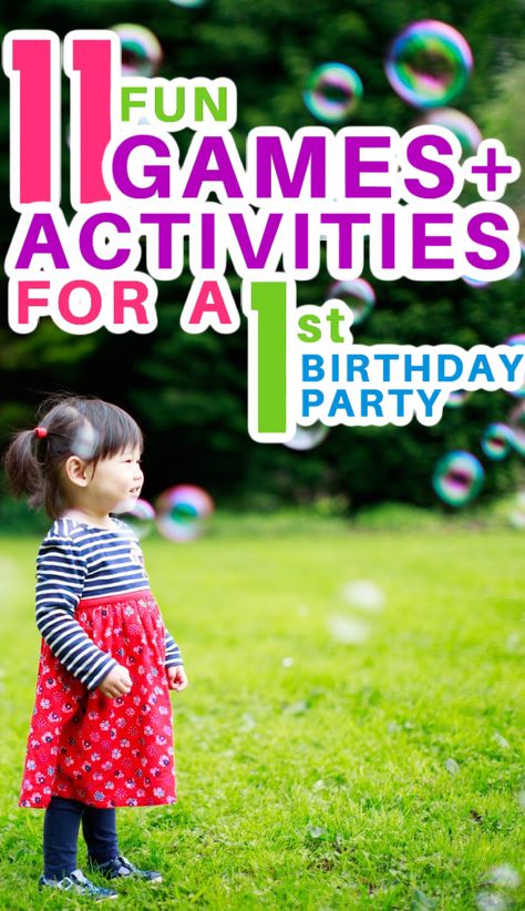 Baby Bday Party Games, Infant Party Games, What To Do At A One Year Old Birthday, Fun 1st Birthday Activities, 1st Birthday Party Things To Do, Fun Activities For 1st Birthday Party, 1st Year Birthday Party Games, What To Do At 1st Birthday Party, Activities For One Year Old Party