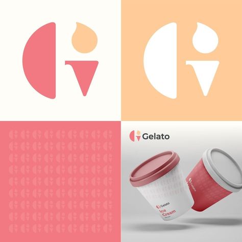 Garagephic Studio on Instagram: “Logo submission for Gelato” Gelato Logo Branding, Gelato Italia, Gelato Branding, Gelato Logo, Gelato Ice Cream, Instagram Logo, More Design, Logo Collection, Emblem Logo