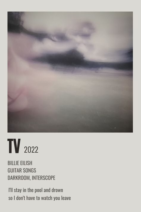 Music Album Covers Billie Eilish, Alternative Minimalist Music Album Polaroid Poster Billie Eilish, Billie Eilish Tv Poster, Billie Eilish Movie Poster, Tv Billie Eilish Poster, Aesthetic Billie Eilish Poster, Music Poster Billie Eilish, Billie Eilish Minimalist Poster, Billie Eilish Polaroid Poster