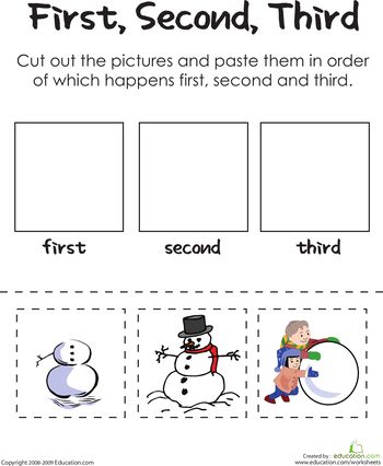 Worksheets: First, Second, Third: Building A Frosty Snowman Kindergarten Comprehension Worksheets, Kindergarten Comprehension, Winter Math Worksheets, Sequencing Activities Kindergarten, Baking Challenge, Laura Numeroff, Snowmen Activities, Baking Theme, Sequencing Worksheets