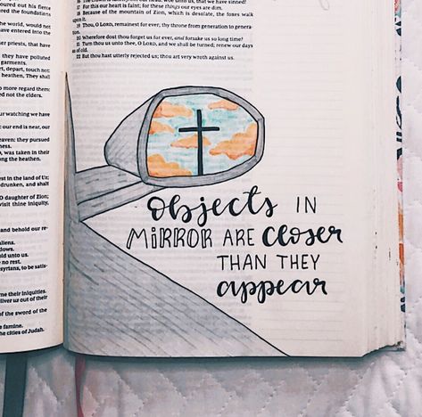 Objects In Mirror Are Closer, Bible Highlighting, Journal Bible Quotes, Judging People, Motivational Bible Verses, Bible Journaling Ideas Drawings, Bible Journal Notes, Christian Book, Inspire Bible Journaling