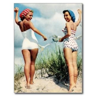 Beach Pinup, Women 60s, Romantic Beach Photos, Beach Pink, Vintage Swim, Train Photography, Unique Beach, Vintage Swimwear, Vintage Swimsuits