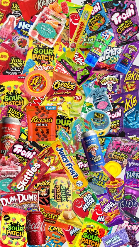 My candy Berry Bites, Cheetos Crunchy, Mike And Ike, Types Of Candy, Pokemon Bead, Candy Drinks, Sour Patch, Sleepover Food, Food Wallpaper