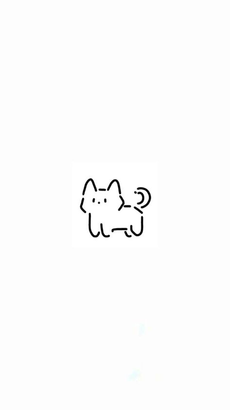 Tiny Cat Doodle, Cute Cat Drawings Simple, How To Draw A Cat Simple, Cat In A Bag Drawing, Small Cat Doodle, Cat Doodle Icon, Simple Cat Drawing Cute, Cute Cat Doodles Easy, Cute Simple Cat Drawings