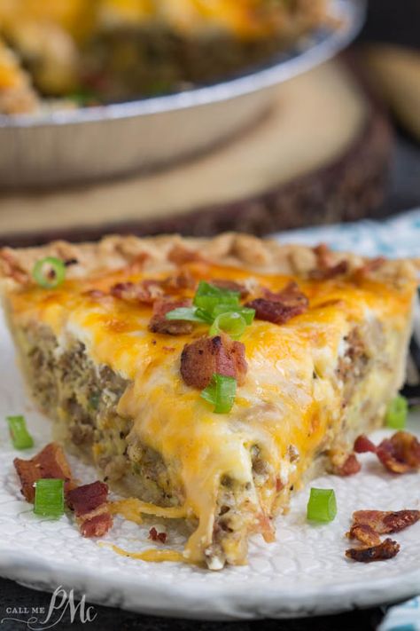 BACON AND SAUSAGE QUICHE Bacon Sausage Quiche, Sausage Quiche Recipes, Asparagus Quiche Recipes, Leftover Vegetables, Sausage Quiche, Bacon And Sausage, Breakfast Quiche Recipes, Bacon Quiche, Quiche Recipes Easy