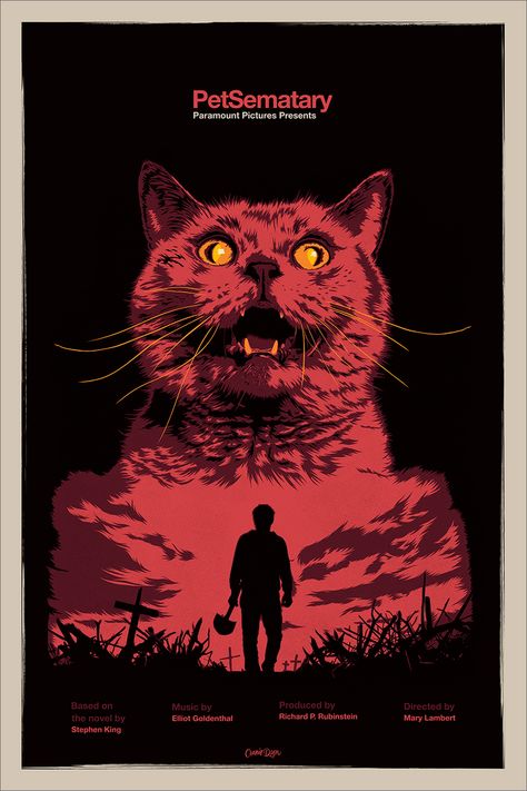 Pet Sematary (1989) Horror Movie Posters Vintage, Pet Sematary 1989, Horror Film Poster, Scary Poster, Venom Poster, Halloween Graphic Design, Alternative Posters, Stephen Kings, Alex Garcia