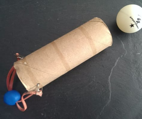 Ping Pong Ball Hand Cannon: Here's an easy to make ping pong ball launcher that you can build from stuff you may have laying around your house. It will easily fire ping pong balls over 25 feet. Circus Cannon, Rocky Railway Vbs, Shipwrecked Vbs, Pirate Props, Bricolage Halloween, Escape Room Puzzles, Ball Launcher, Ping Pong Balls, Sculpey Clay