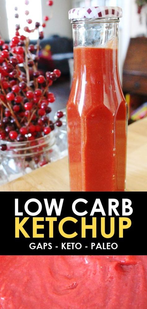 Healthy Ketchup Recipe, Ketchup Homemade, Diy Ketchup, Sugar Free Ketchup Recipe, How To Make Ketchup, Ketchup Recipes, Make Ketchup, Heal Gut, Paleo Ketchup