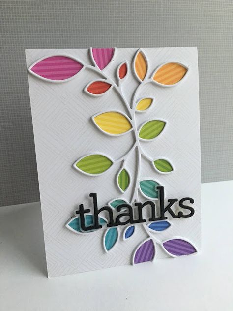 Jennifer Mcguire Cards, Jennifer Mcguire Ink, Handmade Thank You Cards, Jennifer Mcguire, Rainbow Card, Window Cards, Card Making Inspiration, Penny Black, Simon Says Stamp