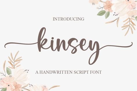 Kinsey is a delicate, elegant, and flowing handwritten font. It has beautiful and well-balanced characters and as a result, it matches a wide pool of designs. Kinsey is PUA encoded, which means you can access all of the glyphs and swashes with ease! You can free download Kinsey font for personal use or buy the […] The post Kinsey Font appeared first on FreeFontDL. Leaflets Design, Glyph Font, Book And Magazine Design, Hand Lettering Drawing, Leaflet Design, Diy Event, Handwritten Script Font, Identity Design Logo, Typeface Design