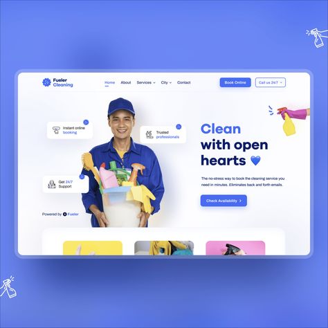 Cleaning UI Design.
-
I hope you guys ❤️ my design concept. If you 👍 my design concept 💘, don't forget to save and share ;) Cleaning Service Website Design, Clean Website Design Inspiration, Cleaning Website Design, Cleaning Service Website, Clean Web Design, Art Furniture Design, Cleaning Company, Cleaning Companies, Website Redesign