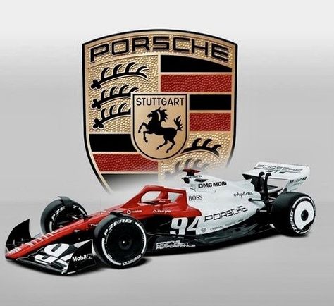 F1 Porsche, Porsche F1 Car, Blackberry Porsche Design, F1 Car Design, Porsche Livery, Porsche Racing, Porsche F1 Livery, Porsche Race Cars, Porsche F1