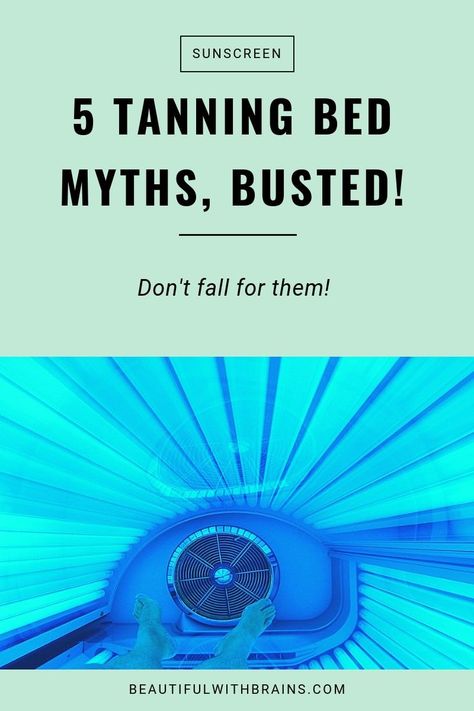 5 tanning bed myths busted. Click this pin to find out more so you can keep your skin safe. #skincare #tanningbeds #sunprotection Tanning Bed Results Before And After, First Time Tanning Bed Tips, Benefits Of Tanning Beds, Tanning Bed Cleaner Diy, Tanning Bed Schedule For Beginners, Sun Bed Tan, Tanning Bed Burn Relief, Tanning Bed Tips For Beginners, Tanning Bed Before And After