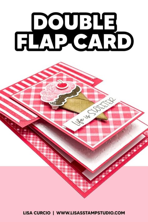 Fancy Fold Card Tutorials, Flip Cards, Interactive Cards, Shaped Cards, Card Making Tutorials, Fancy Fold Cards, Card Tutorial, Stamping Up Cards, Card Making Techniques