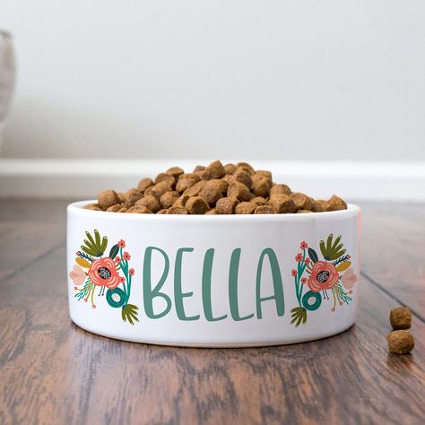 Cute Dog Bowls, Custom Dog Bowls, Pet Food Bowl, Pet Dish, Personalized Dog Bowls, Raised Dog Bowls, Personalized Dog Gift, Dog Water Bowls, Puppy Food