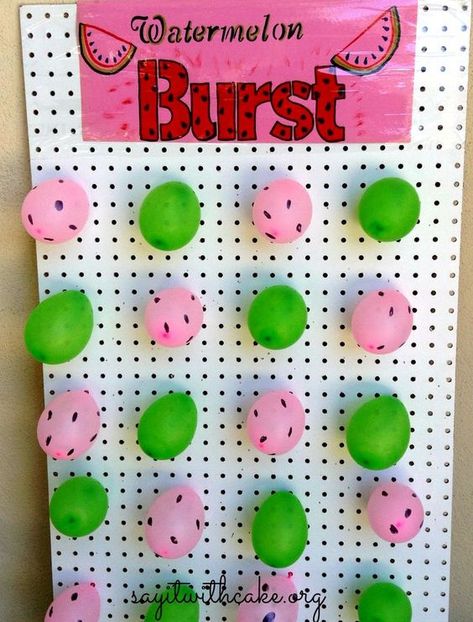 Watermelon Party Games, Watermelon Baby Shower Ideas, Watermelon Games, Watermelon Balloons, Watermelon Birthday Party Theme, 1st Birthday Games, Twotti Fruity, Baby Shower Watermelon, Birthday Games For Kids