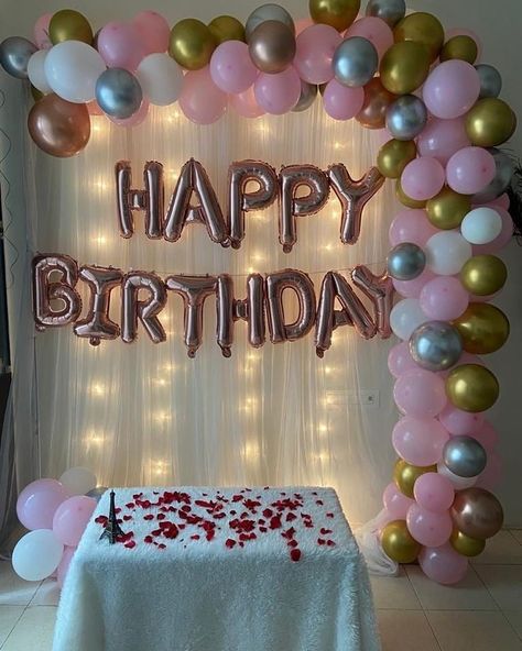 Birthday decoration fresh home decor idea 2023 Bday Wall Decoration Ideas, Birthday Curtain Backdrop Ideas, Birthday Background Design Party Ideas, Easy Bday Decoration Ideas At Home, Birthday Wall Background, Curtain Birthday Decoration, Happy Birthday Wall Decoration, Simple Birthday Backdrop, Small Birthday Decorations Simple