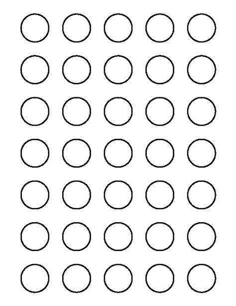 1 inch circle pattern. Use the printable outline for crafts, creating stencils, scrapbooking, and more. Free PDF template to download and print at http://patternuniverse.com/download/1-inch-circle-pattern/ Macaroon Template, Royal Icing Templates, Macaron Template, Printable Circles, Printable Shapes, Circle Template, Circle Labels, Bottle Cap Images, Round Labels