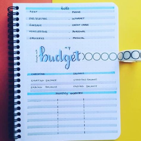 Budgeting Finances doesn't have to be boring. You can absolutely make it fun, and something that you'll want to use every day! And the bullet journal budget spread is your answer. You get to be creative and have fun while managing your money. Here are 10 bullet journal ideas for budget layouts that anyone can use. Budget Bullet Journal Layout, Budget Planner Bullet Journal, Journal Budget Layout, Bullet Journal Budget Layout, Budgeting Bullet Journal, Money Journal Ideas, Savings Bullet Journal, Bujo Budget Layout, Budget Bullet Journal