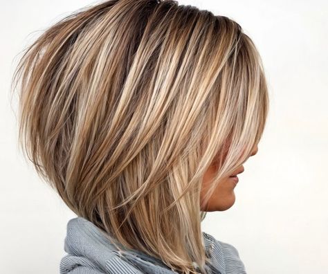 What is the Graduated bob? Square Graduation Haircut, Graduated Bob Haircut, Short Graduated Bob, Cosmo School, Graduated Bob Hairstyles, Color Correction Hair, Graduated Bob Haircuts, Graduated Bob, Bangs With Medium Hair