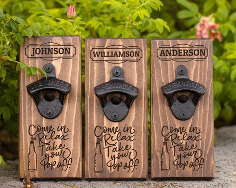 Wood Bottle Opener Wall Mount, Beer Opener Wall Mount, Bottle Opener Sign, Wall Bottle Opener, Lodgepole Pine, Wood Bottle Opener, Outdoor Kitchen Bars, Funny Man, Strawberry Wine