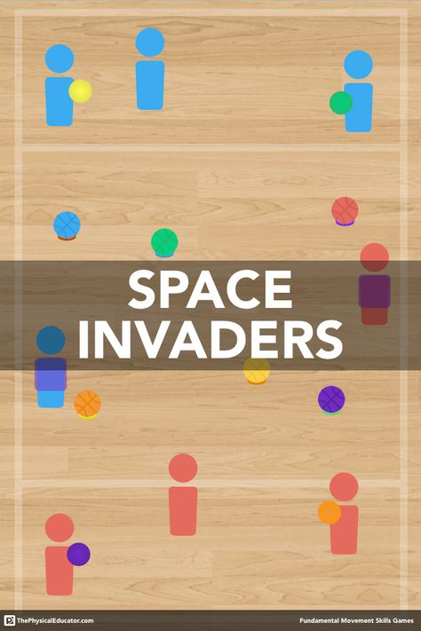 Teaching Physical Education, Space Pe Games, Underhand Throwing Games, Space Themed Pe Games, Underhand Throwing Pe, Throwing Games For Physical Education, Outdoor Pe Games For Elementary, Gym Games For Middle School, Phys Ed Games Elementary