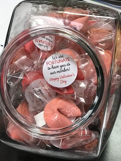 Valentine Fortune Cookies | Oriental Trading Fortune Cookie Packaging, Valentine Fortune Cookies, Cookie Valentines, Heart Shaped Candy, Cookie Craft, Fortune Cookies, Party Goodies, Cookie Packaging, Fortune Cookie