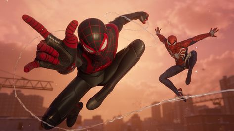 https://www.keengamer.com/articles/reviews/ps5-reviews/marvels-spider-man-miles-morales-review-a-new-hero-emerges-ps5/ Spiderman Ultimate, Art Spiderman, Spider Man Ps4, Spider Man Miles, Miles Spiderman, Spider Man Miles Morales, Spectacular Spider Man, Man Games, Marvel Spiderman Art