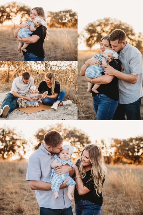 6 month milestone and family photos by Oh, Tannenbaum Photography, San Antonio, TX Family Poses With 3 Month Old, 12 Month Photoshoot Ideas, Family Photos 9 Month Old, 6 Month Family Photos Fall, Family Photos 5 Month Old, 1 Year Fall Baby Pictures, 6 Month Old Fall Pictures, 6 Month Milestone Pictures Outdoor, Fall Family Photos With 6 Month Old