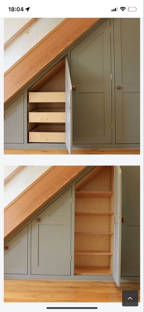 In Stair Storage, Under Stair Cabinet Design, Mudroom Ideas Under Stairs, How To Build Drawers Under Stairs, Under Stair Case Storage Ideas, Built In Storage Under Stairs, Under Staircase Makeover, Under Stair Utility Room, Cupboards Under Staircase