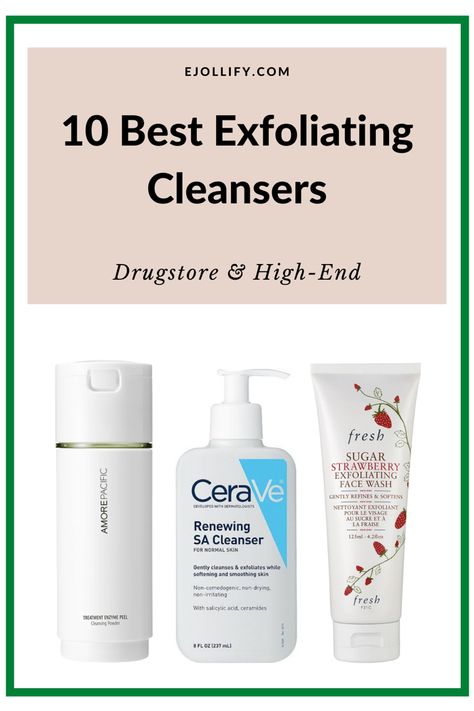 The easiest way to add exfoliation into your daily routine is by using an exfoliating face cleanser. Exfoliating cleansers are gentle enough for daily use. Plus, there’s no shortage of exfoliating agents. Be it acids, scrubs, or enzymes, exfoliating cleansers come in several forms. From drugstore to high end, below are the best exfoliating face washes for every skin type. exfoliating facial cleanser | exfoliating face cleanser | best exfoliating cleanser | best exfoliating face cleanser Best Exfoliate For Face, Best Exfoliator For Face Combination Skin, Good Exfoliator For Face Skin Care, Face Scrubs Exfoliating, Gentle Exfoliator Sensitive Skin, Best Face Exfoliator Products, Best Exfoliator For Face, Exfoliators For Face, Facial Essentials