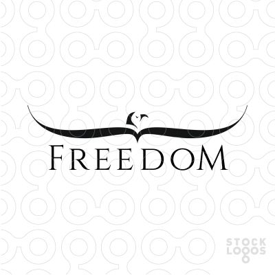 Freedom | StockLogos.com Freedom Logo Design Ideas, Freedom Logo Design, Charity Names, Freedom Logo, Logo Design Ideas, Social Media Designs, Make Your Logo, Design School, Logo Business