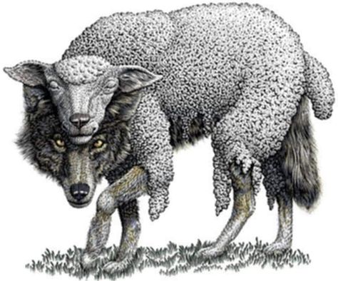 Lisa Burgett - When I was a HS sophomore – decades ago! –... Lambs And Wolves, Dark Meaning, Sheep Clothing, False Prophets, History Teachers, A Wolf, Girl Drawing, All About Time, Sheep