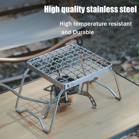 Mini Stove, Camping Gas Stove, Campfire Grill, Grill Stand, Camping Pot, Stainless Steel Stove, Camping Gas, Grill Rack, Camping Grill