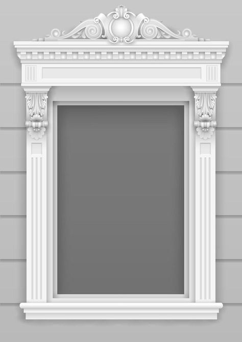 Front Window Design, House Window Design, Front Wall Design, Cornice Design, Classic Window, Window Trim Exterior, Pillar Design, Door Design Images, Modern Entrance