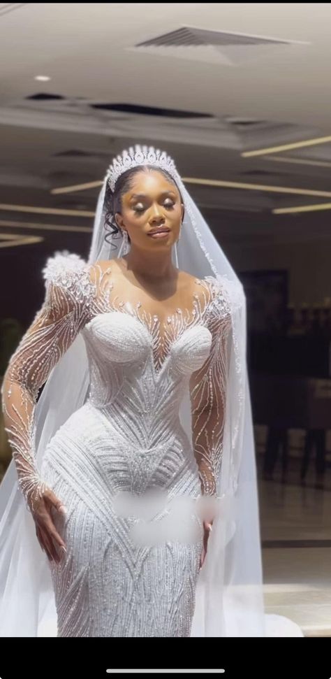 Sharon Ooja, Veekee James, Latest Wedding Gowns, Elegant Wedding Gown, Extravagant Wedding Dresses, African Bridal Dress, Glam Wedding Dress, Wedding Dress Sketches, Beautiful Bridal Dresses