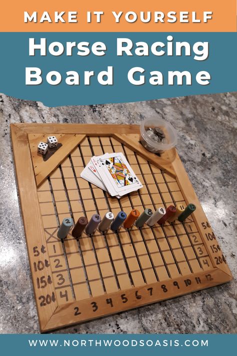 Horse Racing Board Game Diy, Diy Wood Board Games, Diy Horse Race Game, Nye Games, Horse Racing Game, Derby Games, Horse Race Game, Board Games Diy, Diy Horse