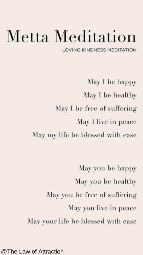 Metta meditation Share Love And Kindness, Love And Kindness Meditation, Metta Meditation Script, Yoga Class Themes, Yoga Meditation Quotes, Metta Meditation, Yoga Words, Yoga Reading, Guided Meditation Scripts