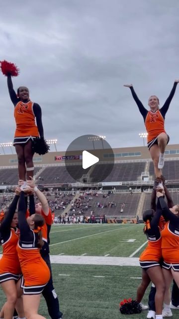 Cheer Coach Claudia Ralph on Instagram: "Sideline free stunt always 😍

#cheer #cheerleading #cheerleader #collegecheer" Cheer Coach, Cheerleading, On Instagram, Instagram