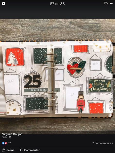 December Daily Ideas, Diy Christmas Planner, December Daily Ideas Inspiration, Advent Art, December Journal, Journal Layouts, Daily Ideas, Christmas December, Mini Albums Scrap