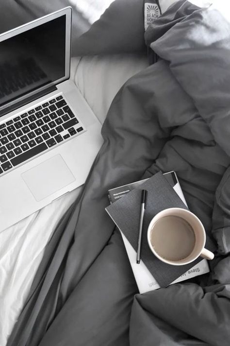 Working From Home: Top 5 Tips For Self Motivation - Chloe Dominik Book And Coffee, Computers Tablets And Accessories, Random Inspiration, Gray Aesthetic, Coffee Photography, Start Ups, Study Inspiration, Inbound Marketing, 인물 사진