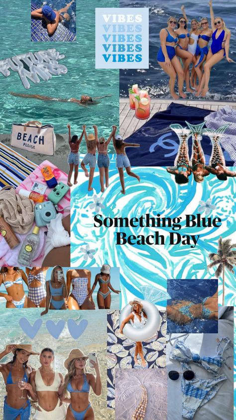 Blue bikinis beach day bachelorette trip girls fun vibes water mermaid essentials Hawaii Bachelorette Party, Something Blue Bachelorette, Lake Tahoe Bachelorette Party, Bachelorette Party Outfit Themes, Hawaii Bachelorette, Bachelorette Outfit Themes, Blue Bachelorette, Cruise Bachelorette Party, Bachelorette Party Planner