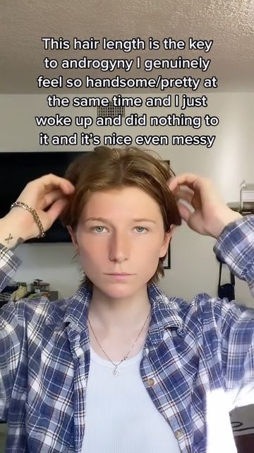 CAYLEY SPIVEY on Instagram: "very happy with this rn #lgbtq #songwriter #trend #hairstyle #androgynous" Cayley Spivey, Nonbinary Style, Trend Hairstyle, Androgynous Hair, Let Your Hair Down, Very Happy, Down Hairstyles, Hair Lengths, Songwriting